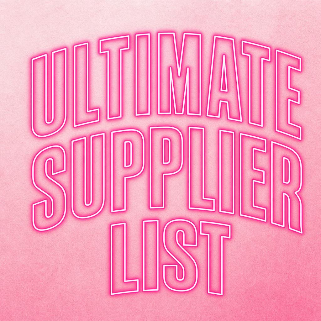 Ultimate Supplier List — 95+ Verified Suppliers cover